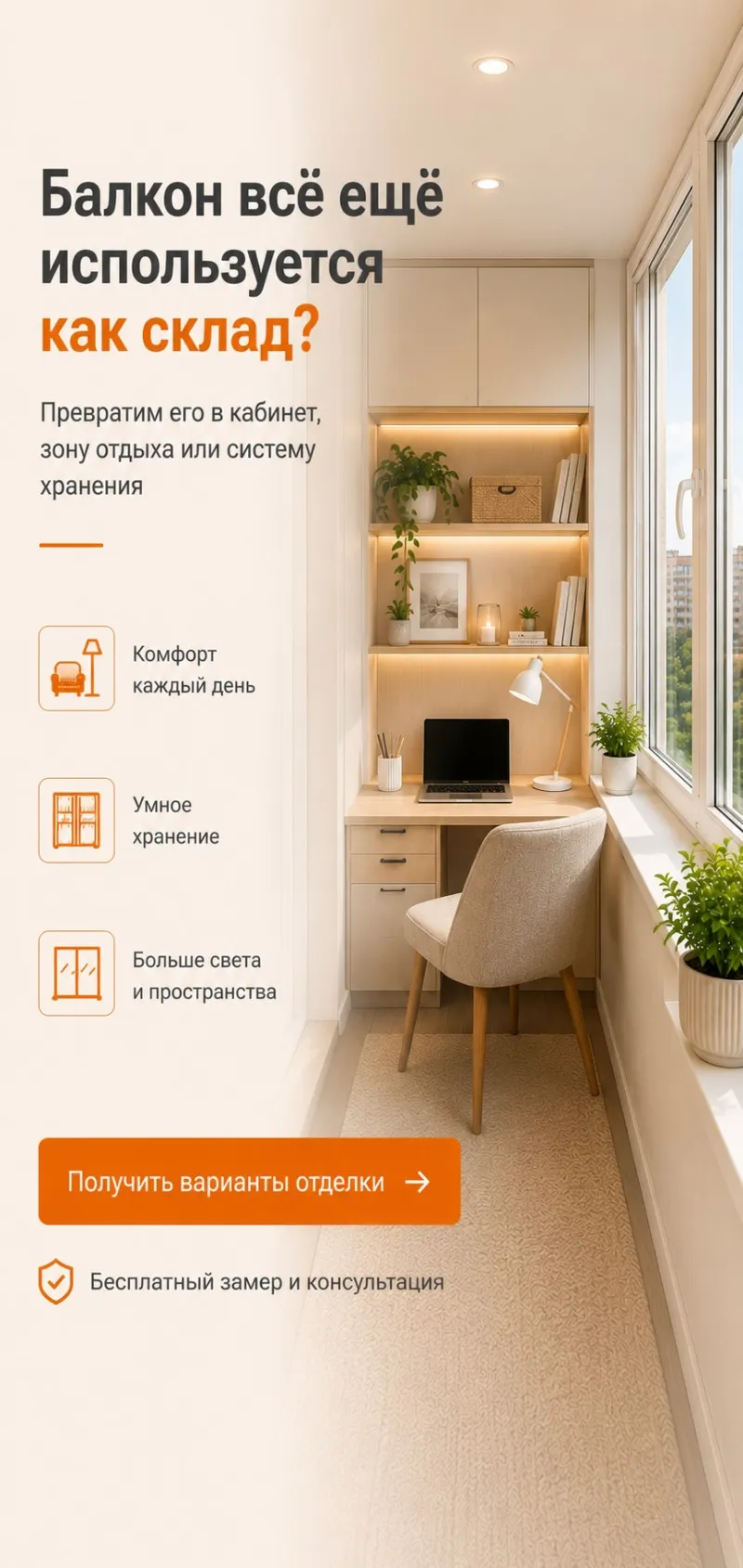 Балкон всё ещё используется как склад?